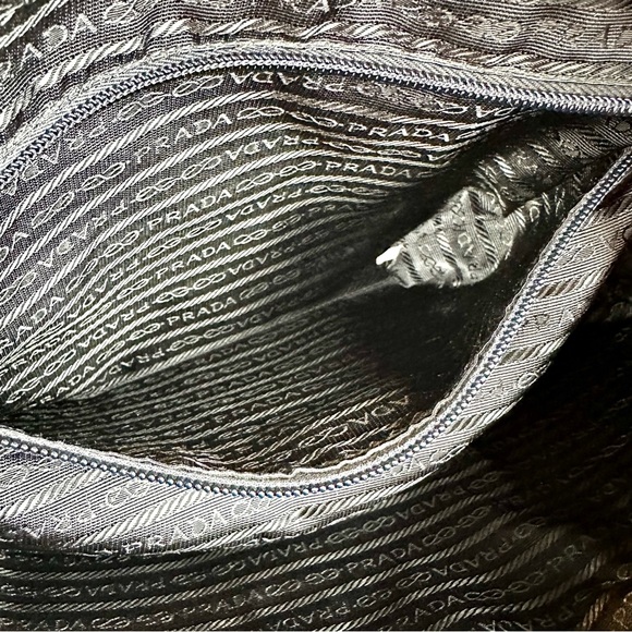 Prada black nylon shoulder bag or diaper bag with dust bag - Picture 9 of 16